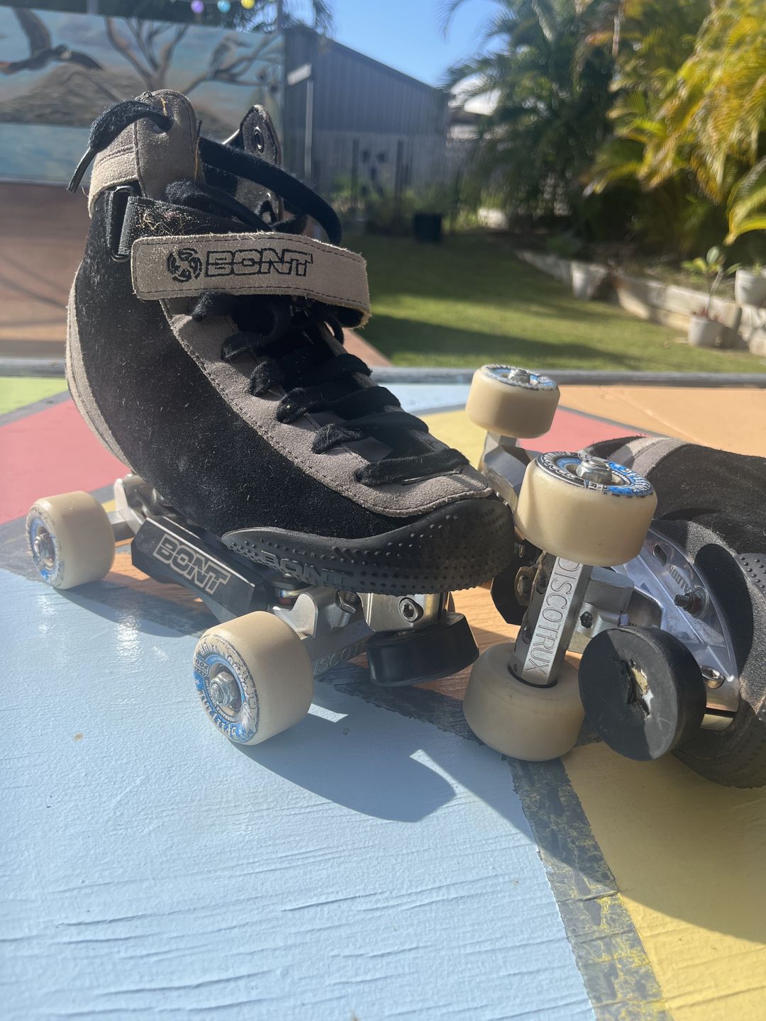 Customer photo review of BONT Roller Skate Slide Blocks (Pair of 2)