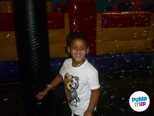 Customer photo review of Kids Teddy Robot Chenille Crew Neck and RAW Drip White Chenille Cotton Shorts Set - White Tees / Black Shorts