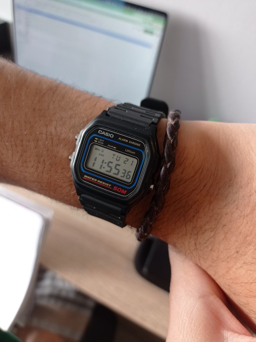 Customer photo review of Reloj Casio Vintage W-59-1VQD Azul/Negro