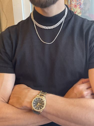 Customer photo review of ICY CUBANA. - 8MM WHITE GOLD