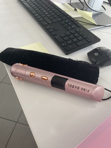 Customer photo review of Piastra per capelli portatile PinkStyle®