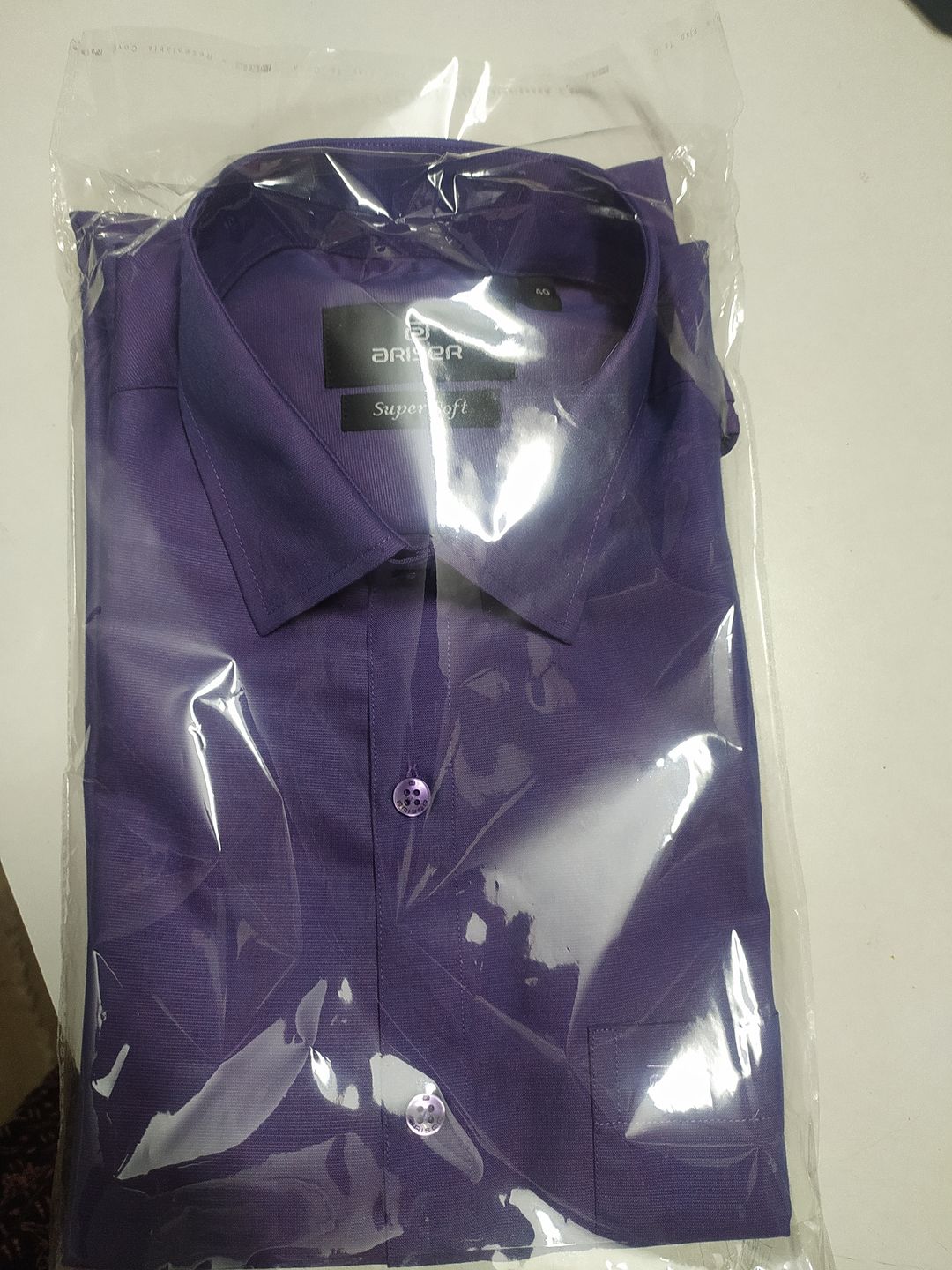 Customer photo review of Super Soft - Iris Purple Formal Shirts | SS1512