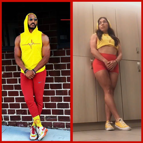 Customer photo review of Sleeveless Gym Hoodie