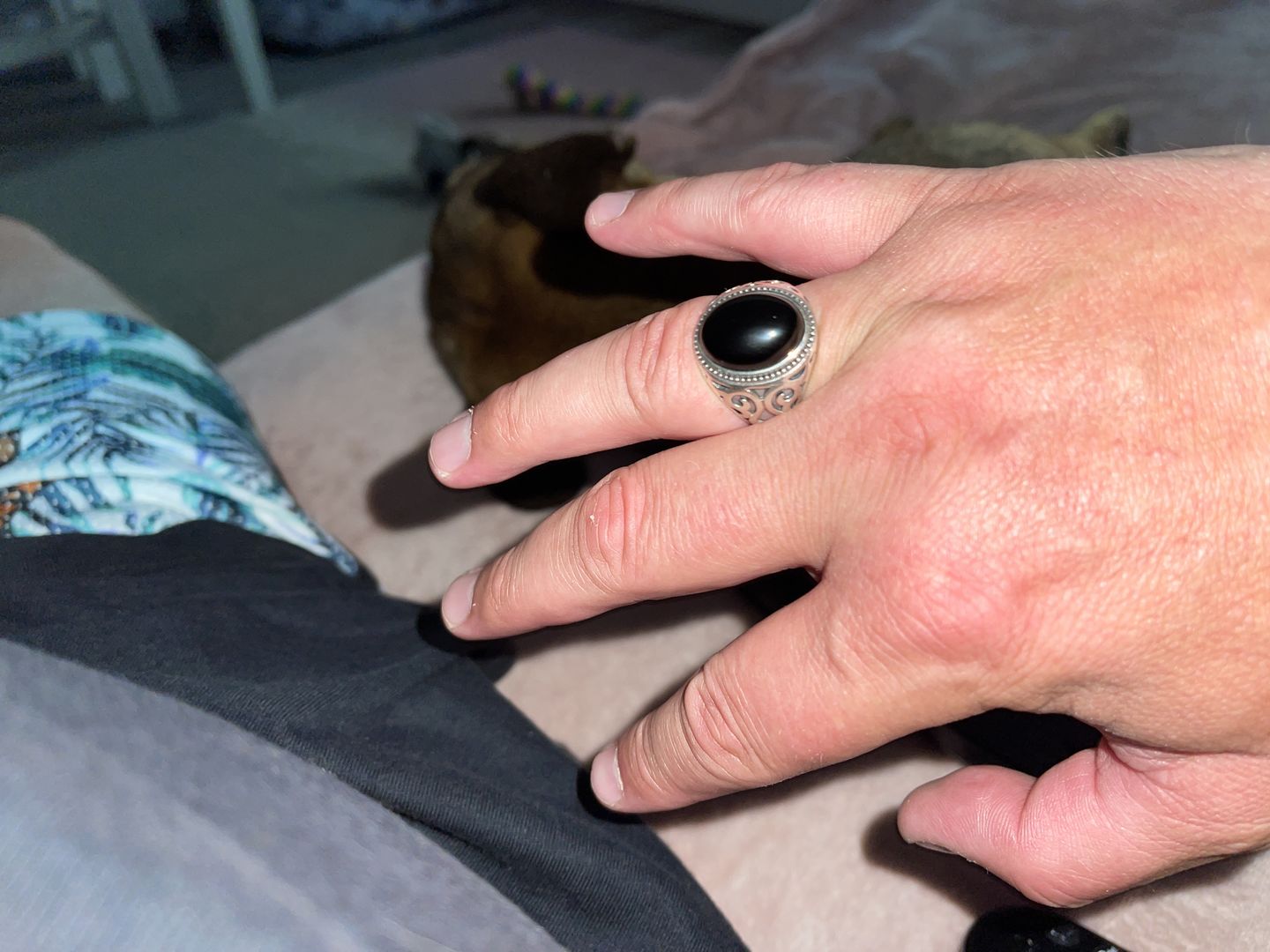 Customer photo review of BLACK EYES. - 925 SILVER