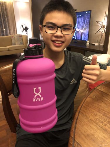 Customer photo review of 1.5L & 2.2L Flip Cap Oversized Water Bottle