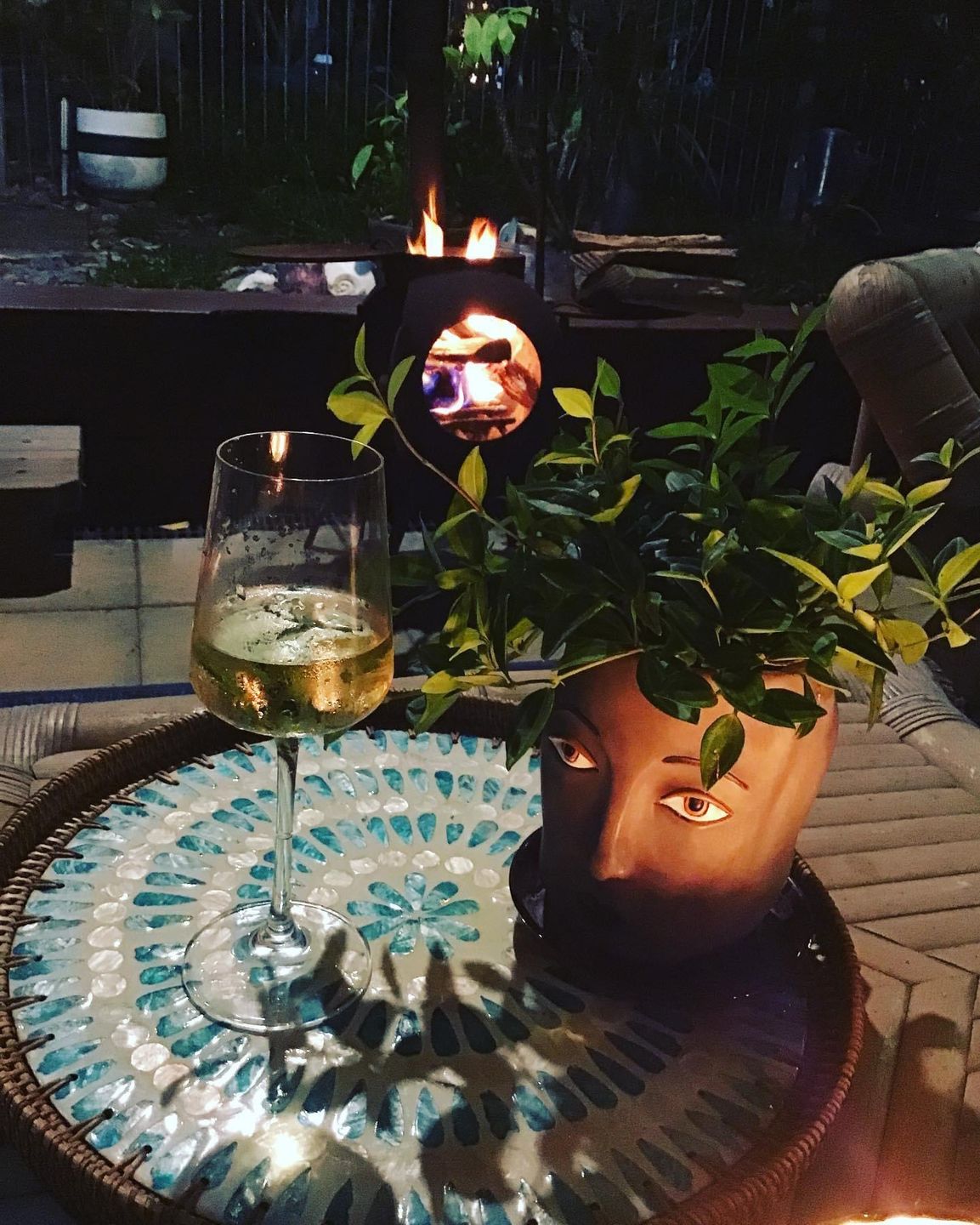 Customer photo review of Serene Rattan Tray