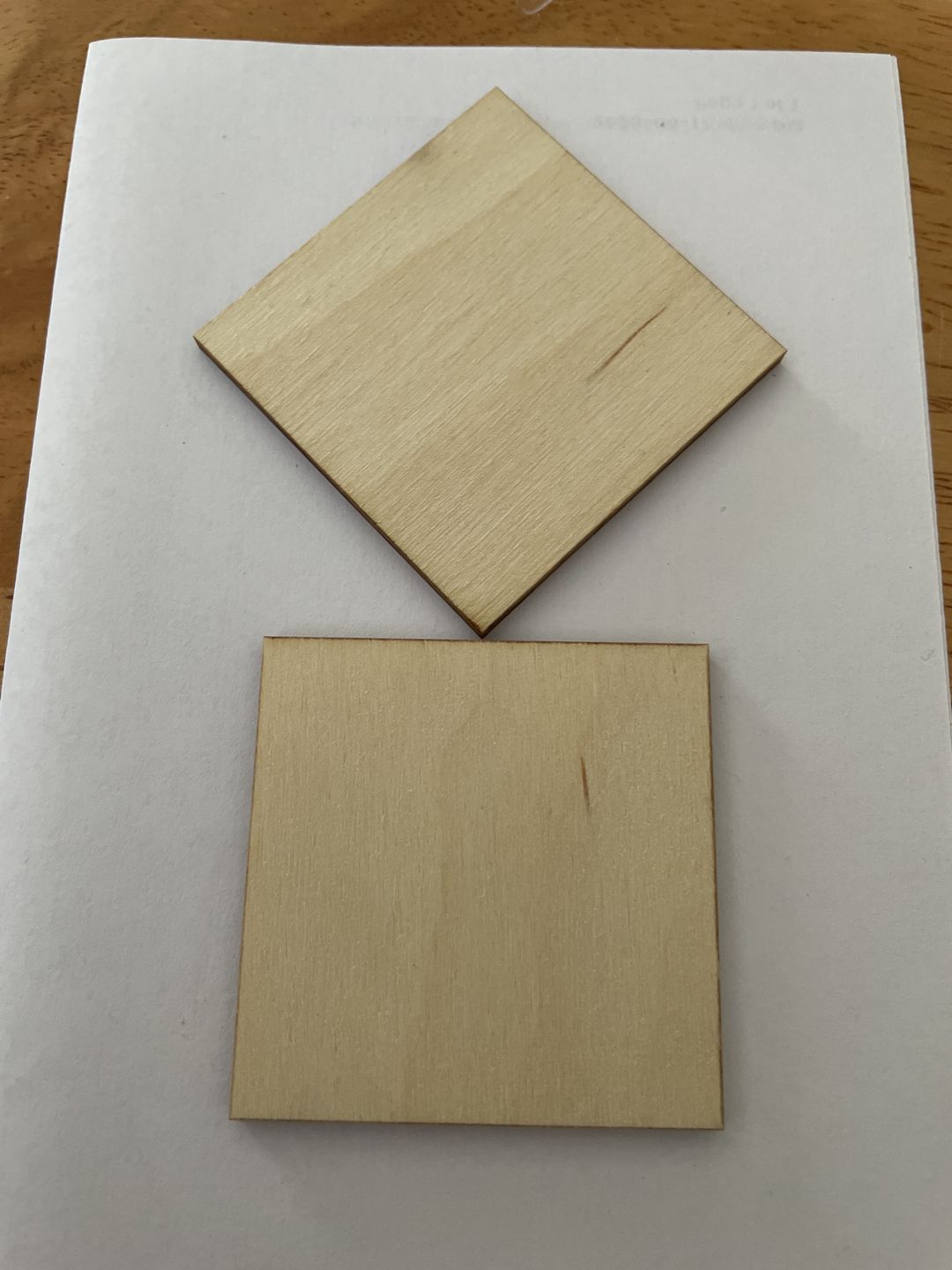 Customer photo review of Unfinished Wooden Square Shape - Craft - up to 24" DIY