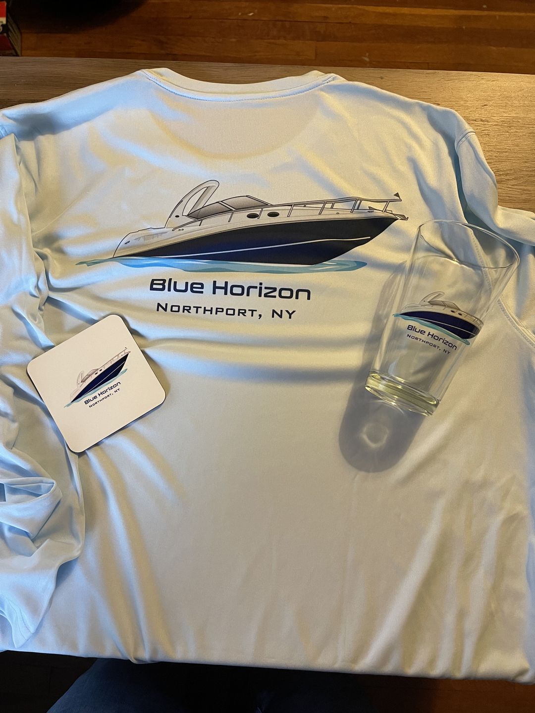 Customer photo review of Custom Pint Glasses
