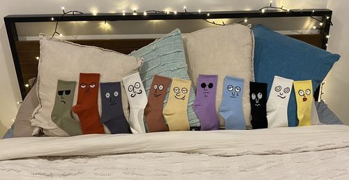 Customer photo review of 11 Pack Mood Socks by Smoods™