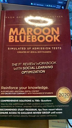 Customer photo review of The Maroon Bluebook