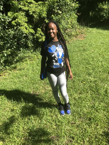 Customer photo review of Jordan 5 Racer Blue DopeSkill T-Shirt Love Sick Graphic
