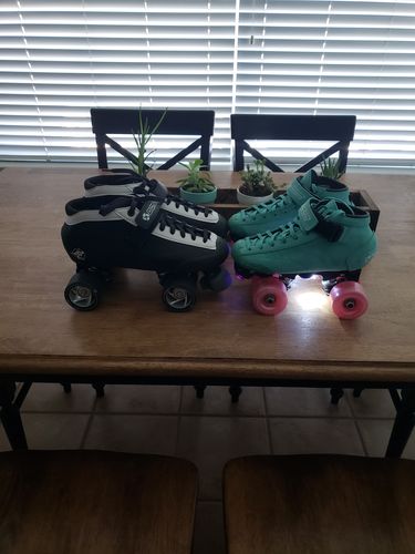 Customer photo review of Hybrid Roller Derby Skates