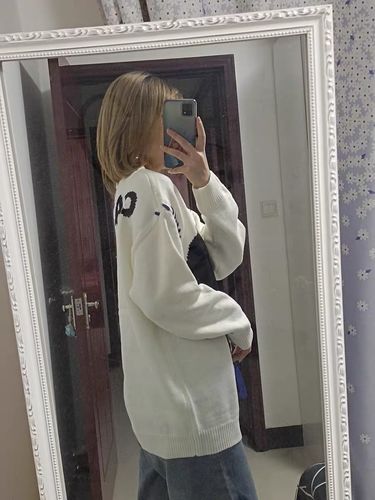 Customer photo review of Harajuku Style Dripping Heart Knit Sweater