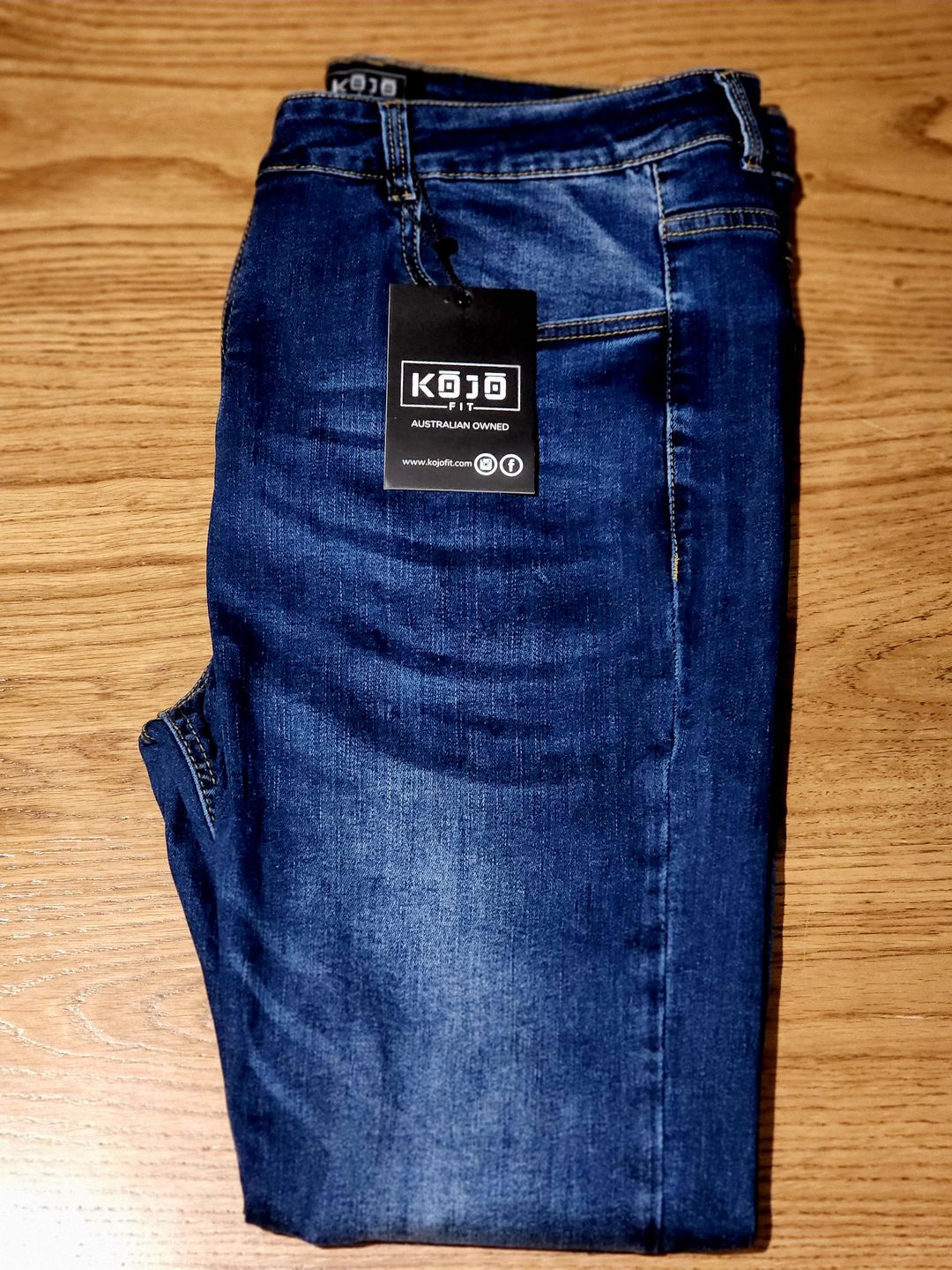 Customer photo review of Ultra Stretch Jeans - Skinny Fit - Indigo Fade