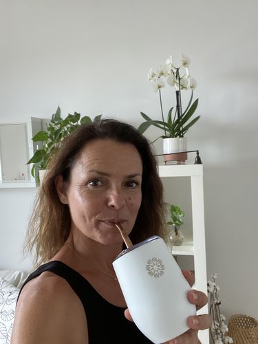 Customer photo review of Calebasse Blanche & Bombilla 🧉