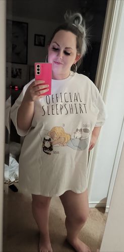 Customer photo review of Personalized Cat Sleepshirt