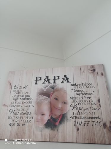 Customer photo review of Papa (Photo) - Toile parents