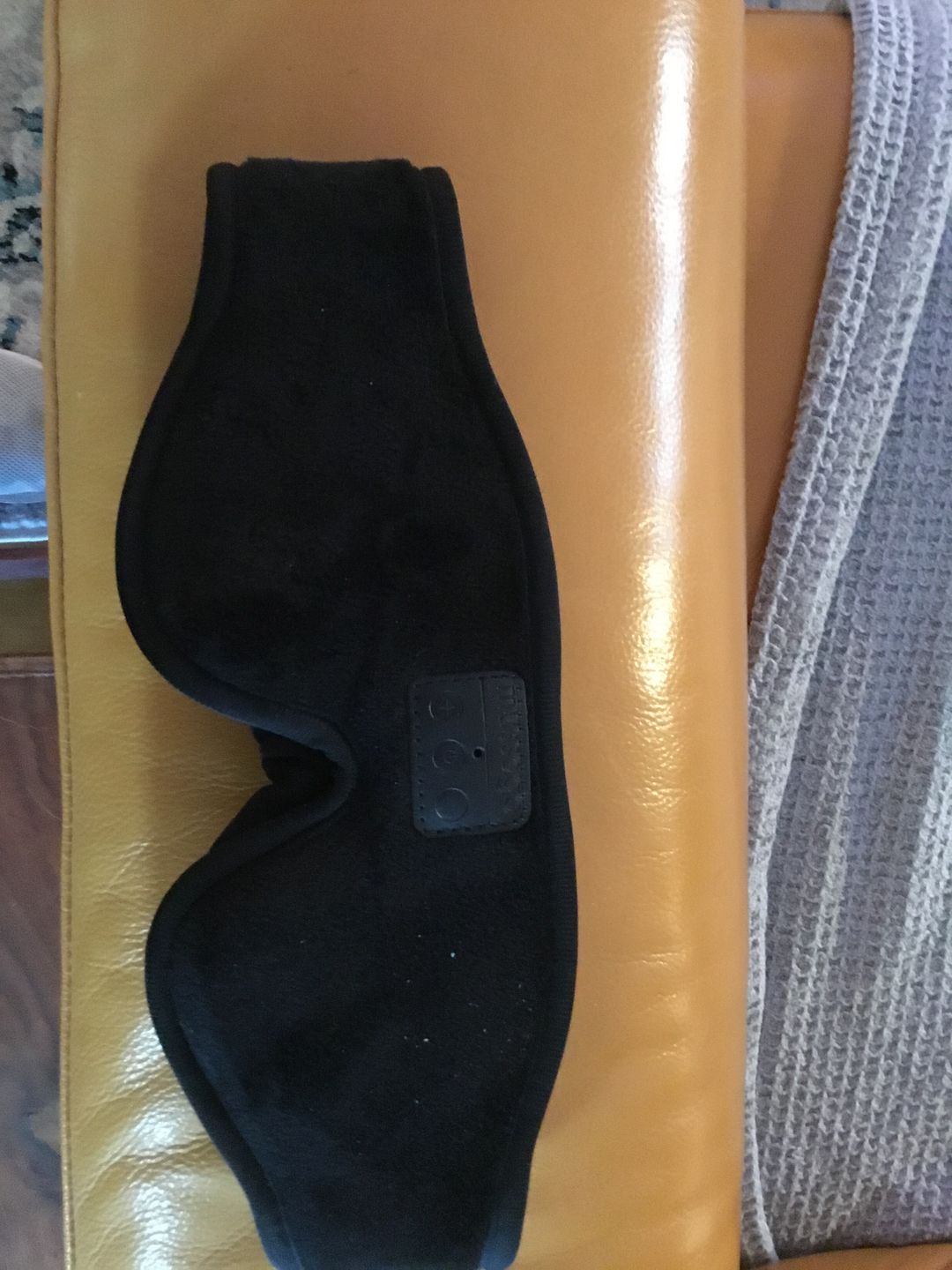Customer photo review of mussage Sleep Mask With Bluetooth Headphones