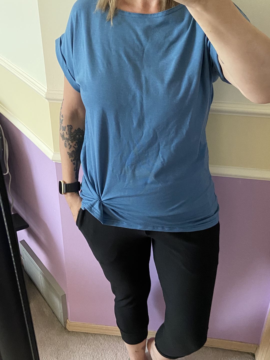 Customer photo review of *Freshly Baked* Crop Cuff Pants