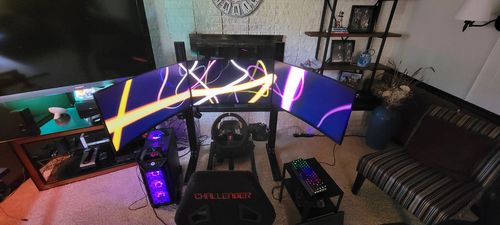 Customer photo review of Simulator Monitor Stand