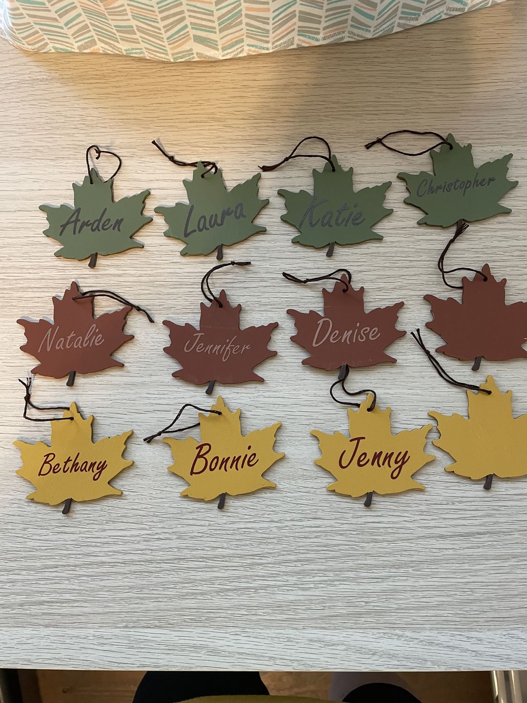 Customer photo review of Unfinished Wooden Maple Leaf Shape - Craft - up to 36" DIY