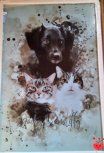 Customer photo review of Aquarell Pawtrait