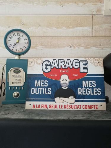 Customer photo review of Pour les mécanos - Bricoleurs-Pancarte de porte