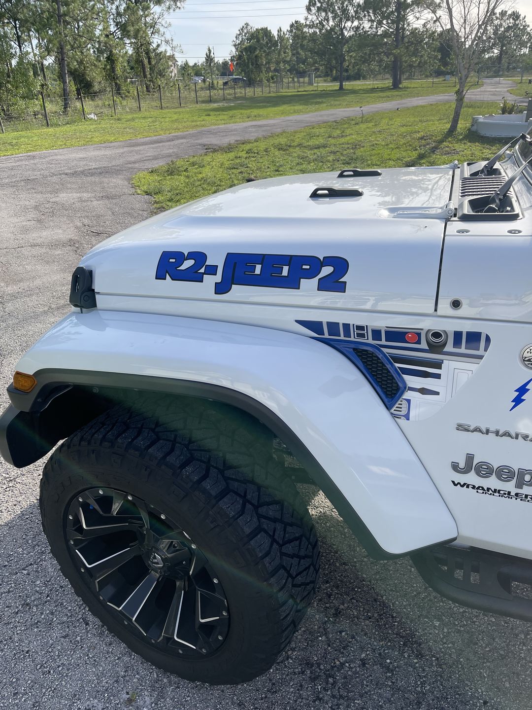 Customer photo review of Design Your Own Fender Vent Premium Wrap Decal for Wrangler and Gladiator