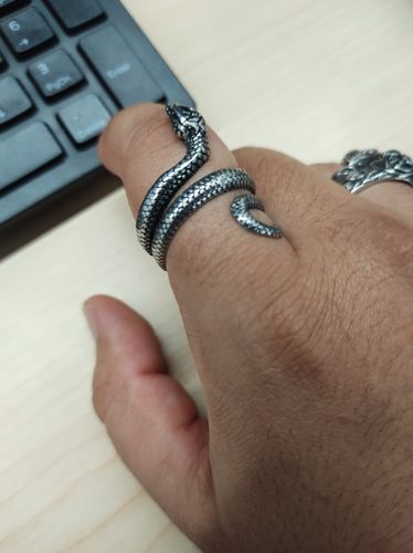 Customer photo review of Snake Ring
