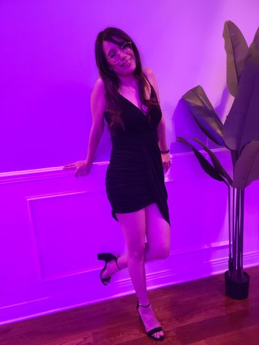 Customer photo review of Bella Mini Dress - Black