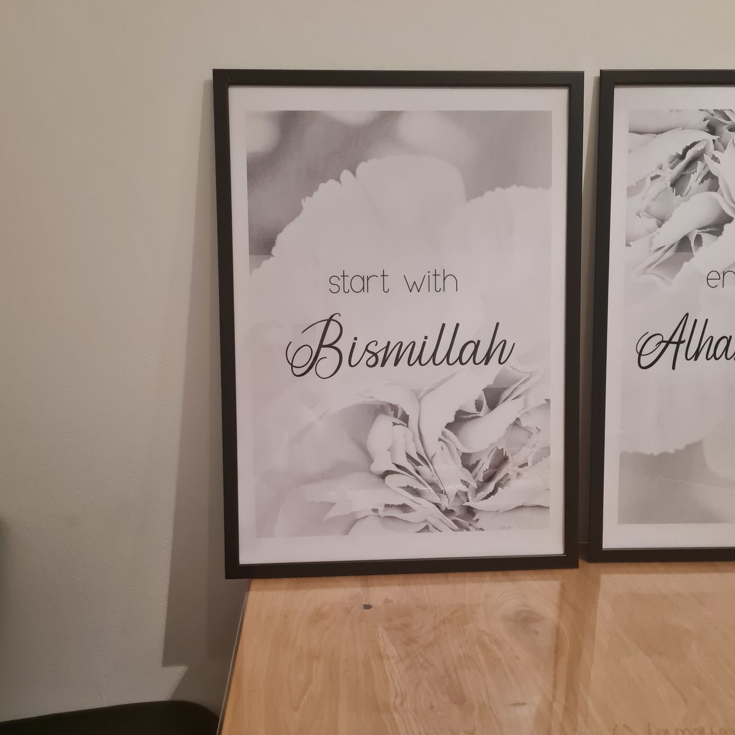 Customer photo review of Start with Bismillah - rosa, weiß oder beige