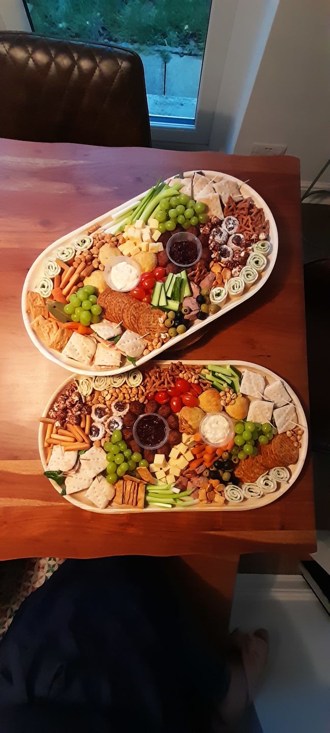 Customer photo review of Large Palm Leaf Serving Platter (55 x 30 cm)