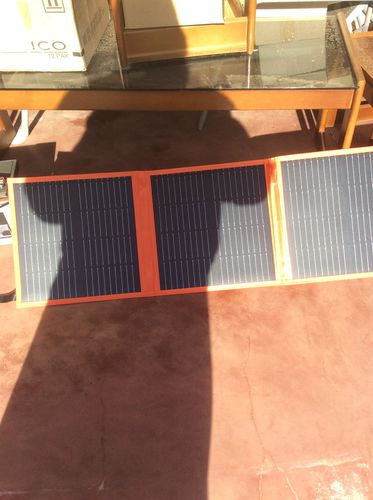 Customer photo review of 100W Solar Blanket Kit Solar panel for Caravan, Camping, Boats, 4WD, Motorhome