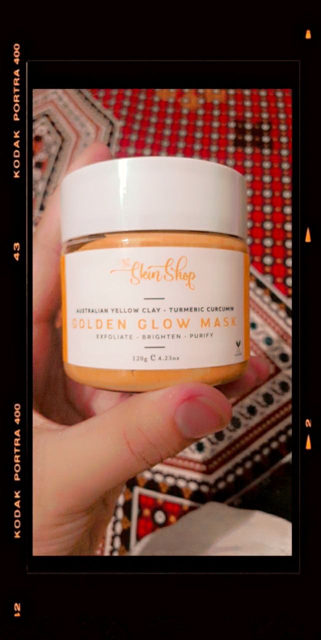 Customer photo review of Golden Glow Mask