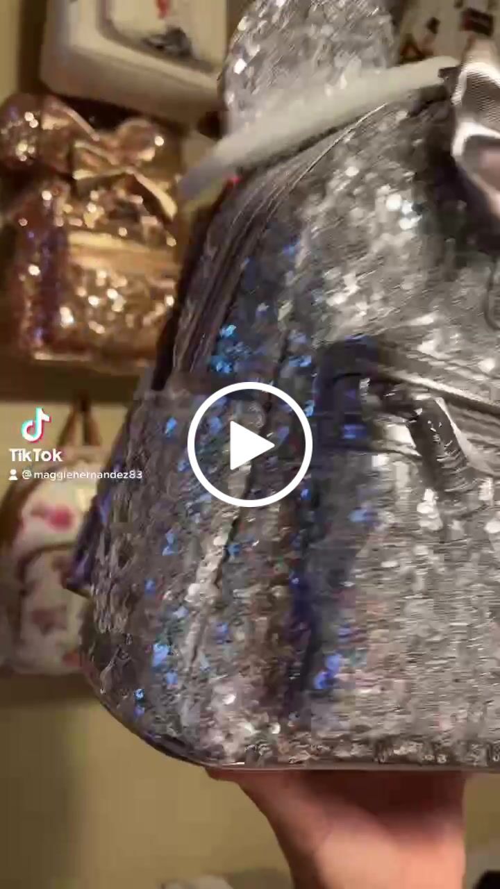 Customer video review of 707 Street Exclusive - Loungefly Disney Minnie Mouse Silver Sequin Mini Backpack