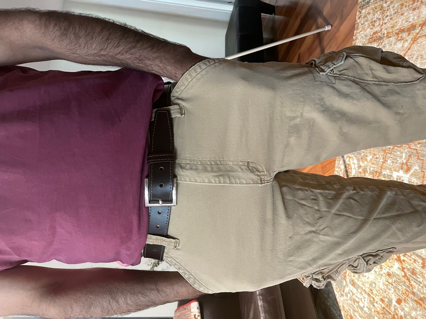 Customer photo review of The Milestone Belt - Brown Formal 100% Real Leather Belt Made in Canada
