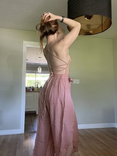 Customer photo review of Tangled Kiss Bodysuit - Rose moon
