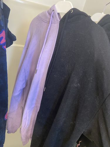 Customer photo review of Bunny Hoodie (LAVENDER/BLACK)