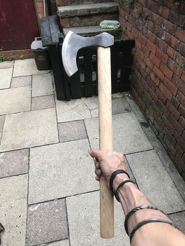 Customer photo review of Sam's Big Birthday Mystery Axe!