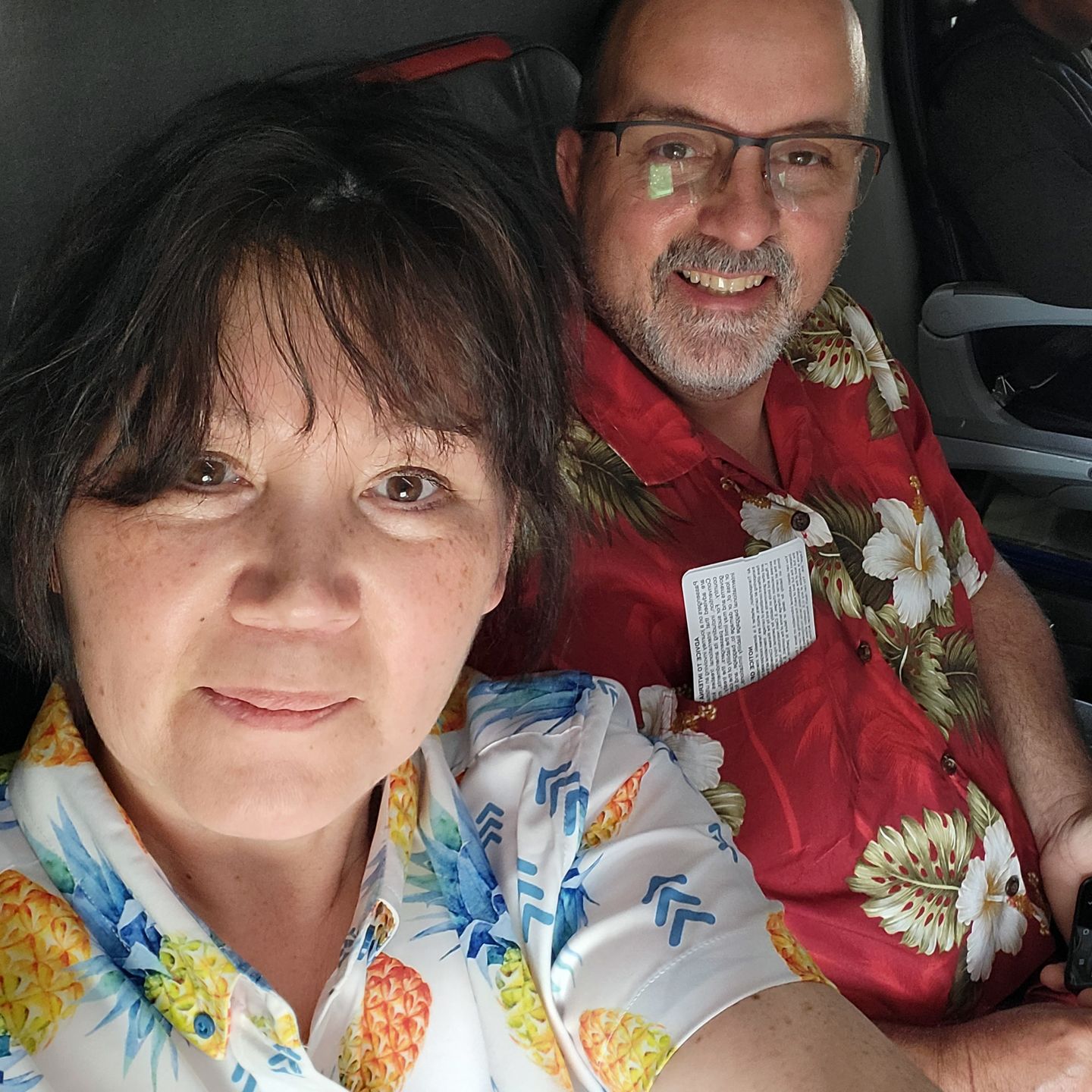 Customer photo review of 21 Pineapples Signature Button Up Shirt (White)