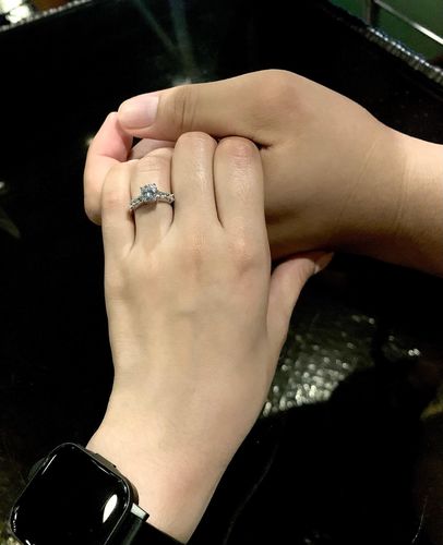 Customer photo review of 1.5ct Slovenia Engagement Ring