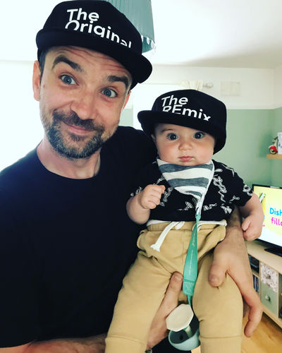 Customer photo review of Original & Remix Kid & Adult Matching Snapback Caps