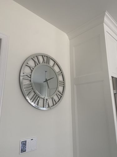 Customer photo review of 32" Luxury Real Mirrored Clock