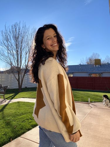 Customer photo review of Yip Yip Cardigan