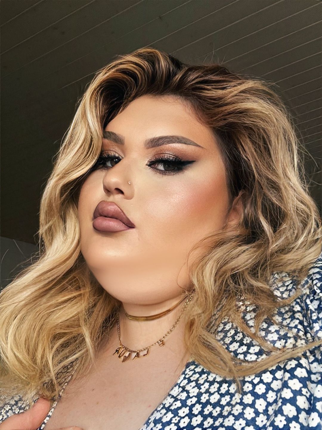 Customer photo review of Namenskette | 18K vergoldet