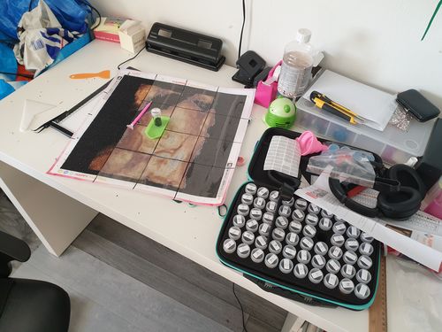 Customer photo review of Eigen Foto Diamond Painting