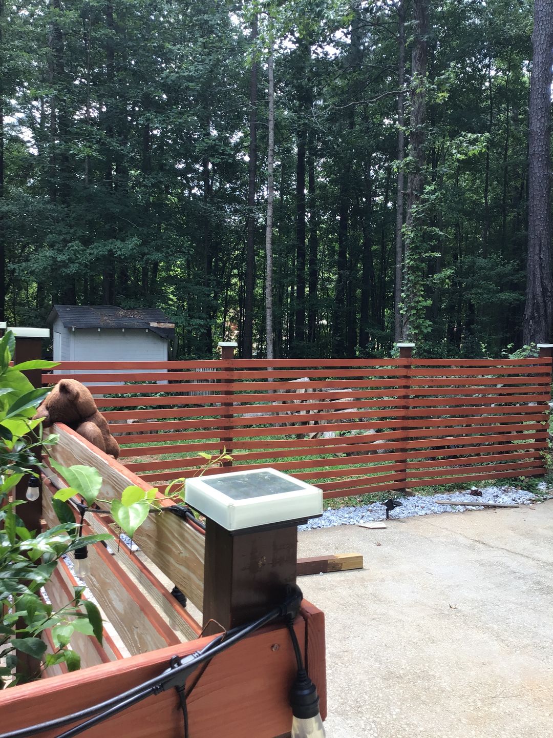Customer photo review of TSUN 5x5 inch Solar Post Lights Three-Color Switch
