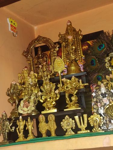 Customer photo review of Wooden 3 Step Deity Stand / Pooja Stand