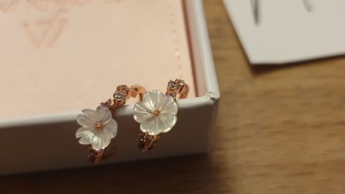 Customer photo review of Boucles d'oreilles Léonie & Salomé