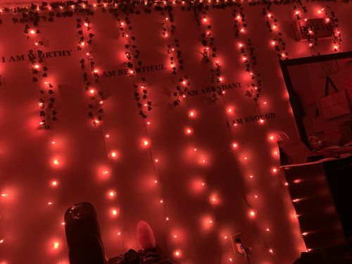Customer photo review of DormVibes Color Changing Wall Lights